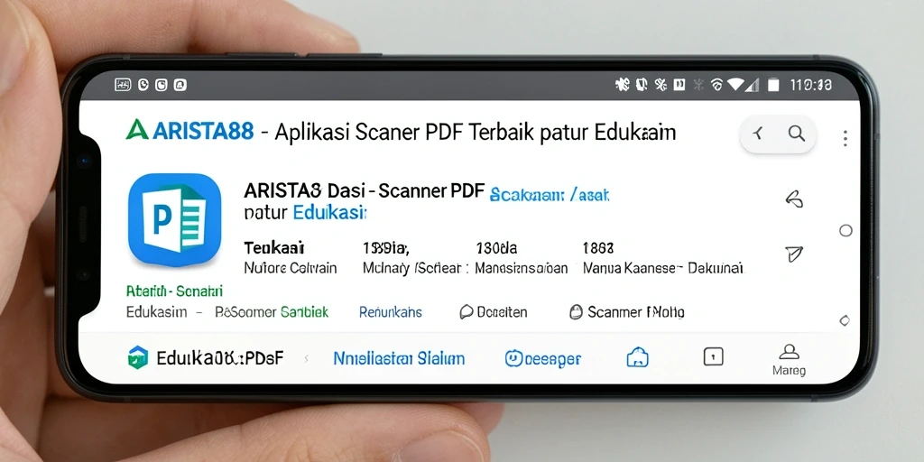 Tampilan antarmuka ARISTA88 untuk Scanner PDF yang user-friendly.