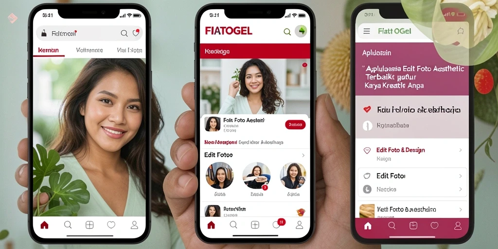 Tampilan antarmuka FIATOGEL yang modern dan intuitif