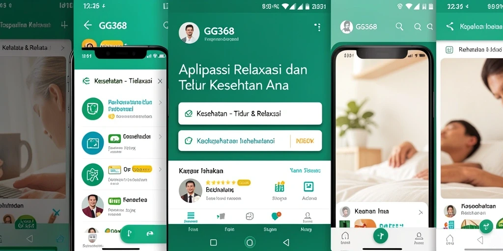 Antarmuka GG368 yang menenangkan untuk pengalaman Tidur & Relaksasi.