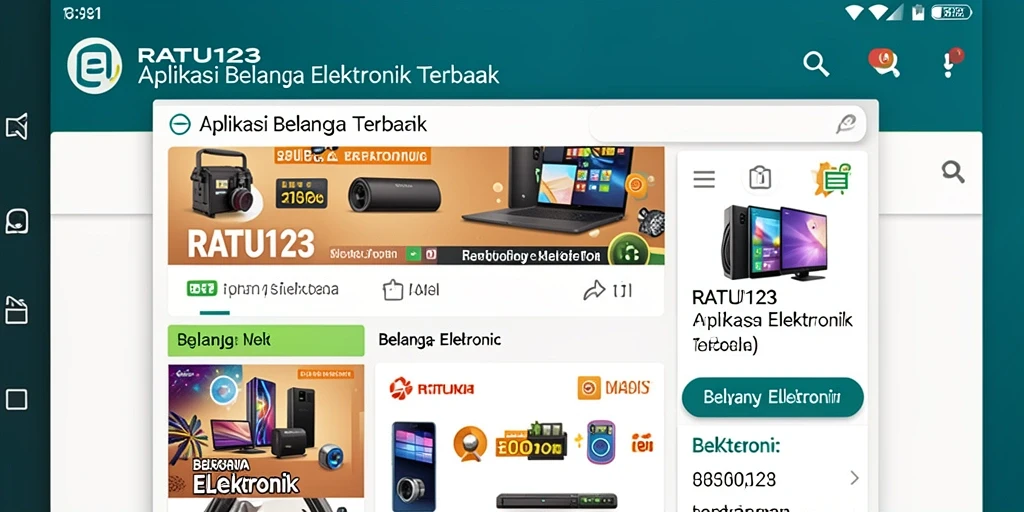 Tampilan antarmuka RATU123 yang modern dan fungsional.